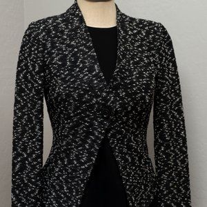 St. John Black and White tweed Blazer Size 0